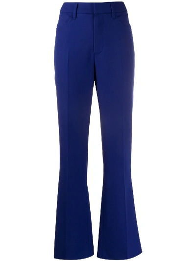 Zadig & Voltaire High-waisted Flare Trousers In Blue