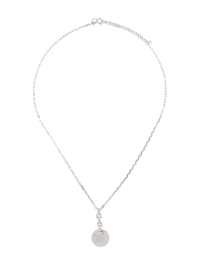 Maria Black Fragola Pendant Necklace In Silver