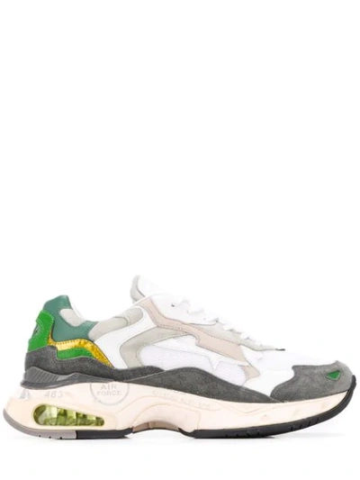 Premiata Sharky Low-top Sneakers In White