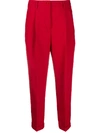 ALBERTO BIANI HIGH-WAISTED CROPPED TROUSERS