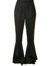 GIAMBATTISTA VALLI HIGH-RISE FRILLED TROUSERS