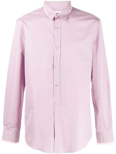 Alexander Mcqueen Double-collar Long-sleeved Shirt In Pink