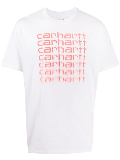 Carhartt Logo-print Crew Neck T-shirt In White