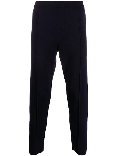 Prada Slim-fit Panelled Track Trousers In Blue