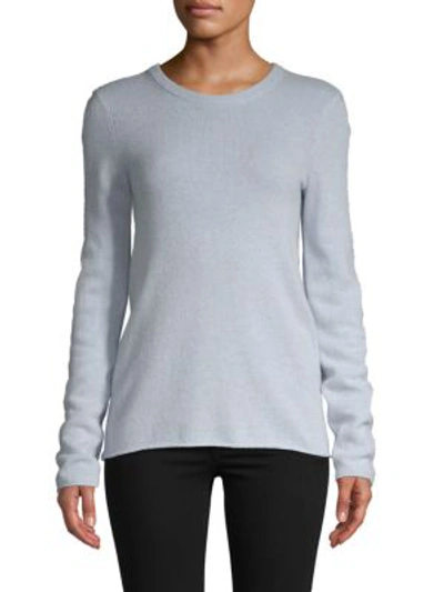 Atm Anthony Thomas Melillo Crewneck Cashmere Sweater In Heather Blue