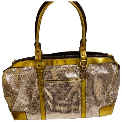 Pre-owned Lanvin Leather Handbag In Metallic