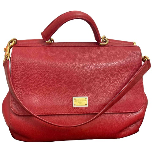 dolce gabbana sicily bag red