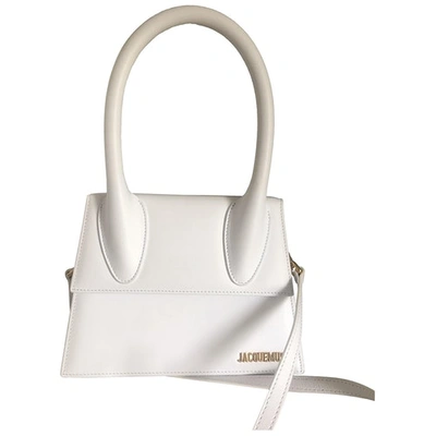 Pre-owned Jacquemus Le Grand Chiquito White Leather Handbag