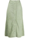 ARMA BUTTON FRONT SKIRT