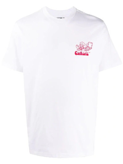 Carhartt Logo Print T-shirt In White