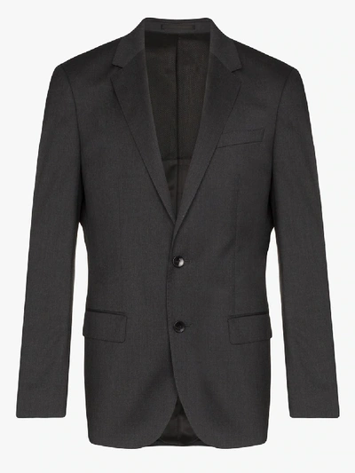 Hugo Single-breasted Suit Jacket In Grey