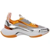 Palm Angels Recovery Metallic Sneakers In Orange