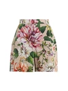 DOLCE & GABBANA FLORAL PRINT POPLIN SHORT TROUSERS