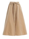 Givenchy Gathered-waist Maxi Skirt In Beige