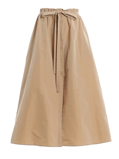 Givenchy Gathered-waist Maxi Skirt In Beige