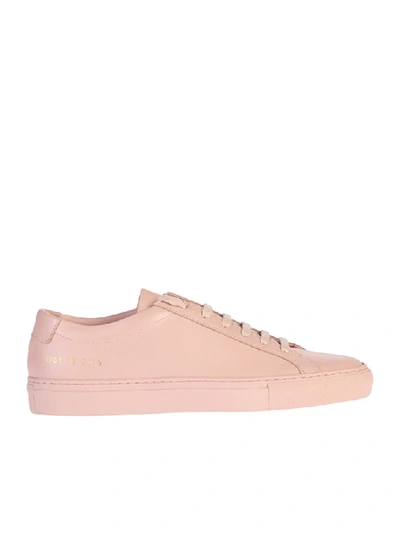 Common Projects Original Achilles Leather Sneakers In Pink