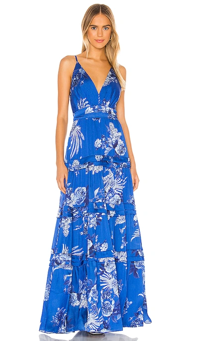 Iorane Blue Bird Maxi Dress