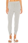 ENZA COSTA PEACHED JERSEY SPLIT CUFF JOGGER,ENZA-WP70
