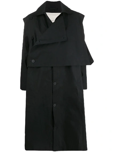 Toogood The Conductor Trench Coat In Black