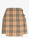 Burberry Vintage Check Wool Kilt In Multi