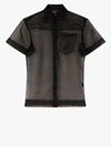 HOUSE OF HOLLAND SHEER LOGO EMBROIDERED SHIRT,SS20W022415340059