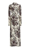 RABANNE FLORAL-PRINT STRETCH-JERSEY MAXI DRESS,808937