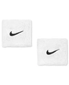 Nike Swoosh Wristbands (2-pack) In White