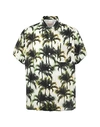 BUSCEMI BUSCEMI PALMS PRINT MAN SHIRT IVORY SIZE 46 COTTON,38923650OV 3