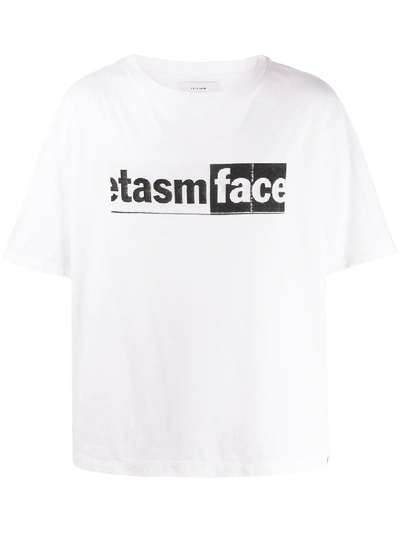 Facetasm Logo Print T-shirt In White