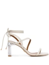 KURT GEIGER BELEN TRANSPARENT 85MM HEEL SANDALS