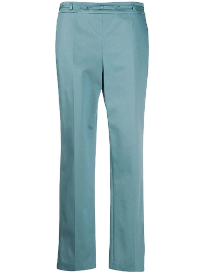 Red Valentino Straight Leg Trousers In Blue
