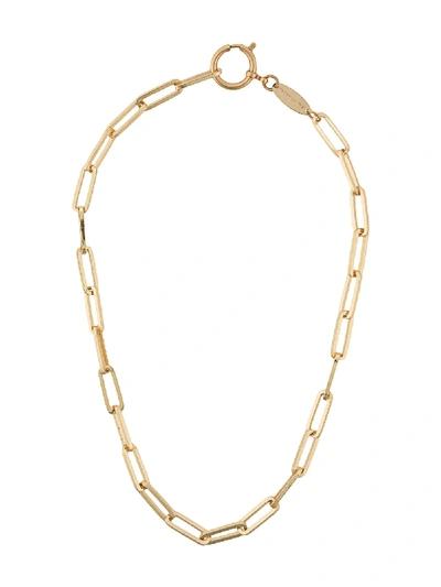 Federica Tosi Line Bolt Long Chain Necklace In Gold