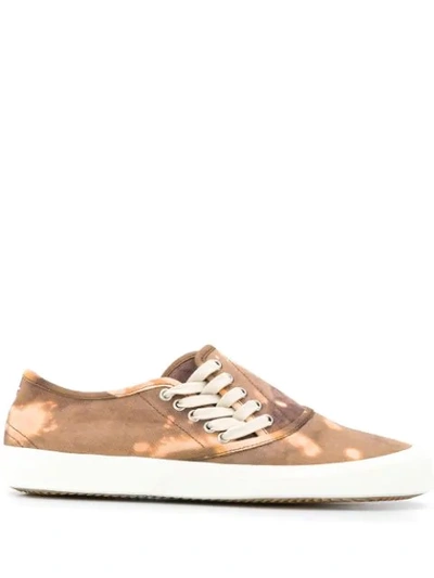 Maison Margiela Tie-dye Print Sneakers In H8087 Milit