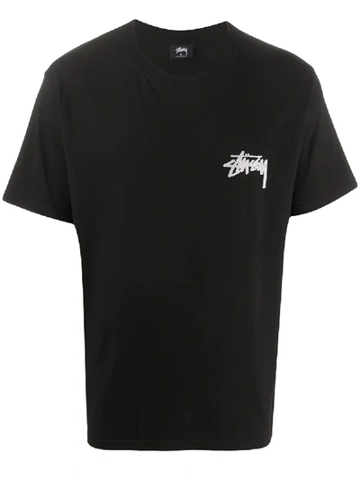 Stussy Logo-print T-shirt In Black