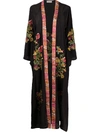 ANJUNA FLORAL EMBROIDERED ROBE