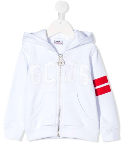Gcds Babies' Logo Print Track Jacket In White