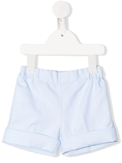 Siola Babies' Elasticated Waist Cotton Shorts In Blue