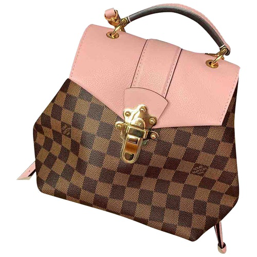 Pre-Owned Louis Vuitton Clapton Pink Cloth Backpack | ModeSens