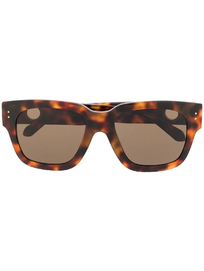 Linda Farrow Amber Sunglasses In Brown