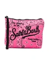 Mc2 Saint Barth Bandana Print Zipped Bag In Pink