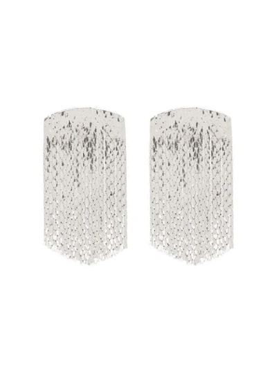 Anissa Kermiche Fil D'argent Fringed Silver-plated Earrings