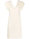 The Row Perry Stretch-crêpe Dress In Neutrals