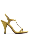 L'AUTRE CHOSE T-BAR ANKLE-STRAP SANDALS