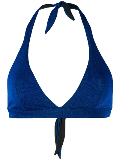 Mc2 Saint Barth Joanne Bikini Top In Blue | ModeSens