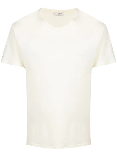 Sandro Semi-sheer T-shirt In Neutrals