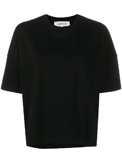 Enföld Side-slit T-shirt In Black