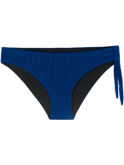 Mc2 Saint Barth Side-tie Bikini Bottoms In Blue