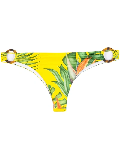Mc2 Saint Barth Evelyn Bikini Bottoms In Yellow