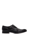 HENDERSON BARACCO HENDERSON BARACCO MEN'S BLACK LEATHER MONK STRAP SHOES,6420720NERO 43.5