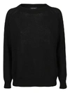 ARAGONA ARAGONA WOMEN'S BLACK CASHMERE SWEATER,D2107TF101 40